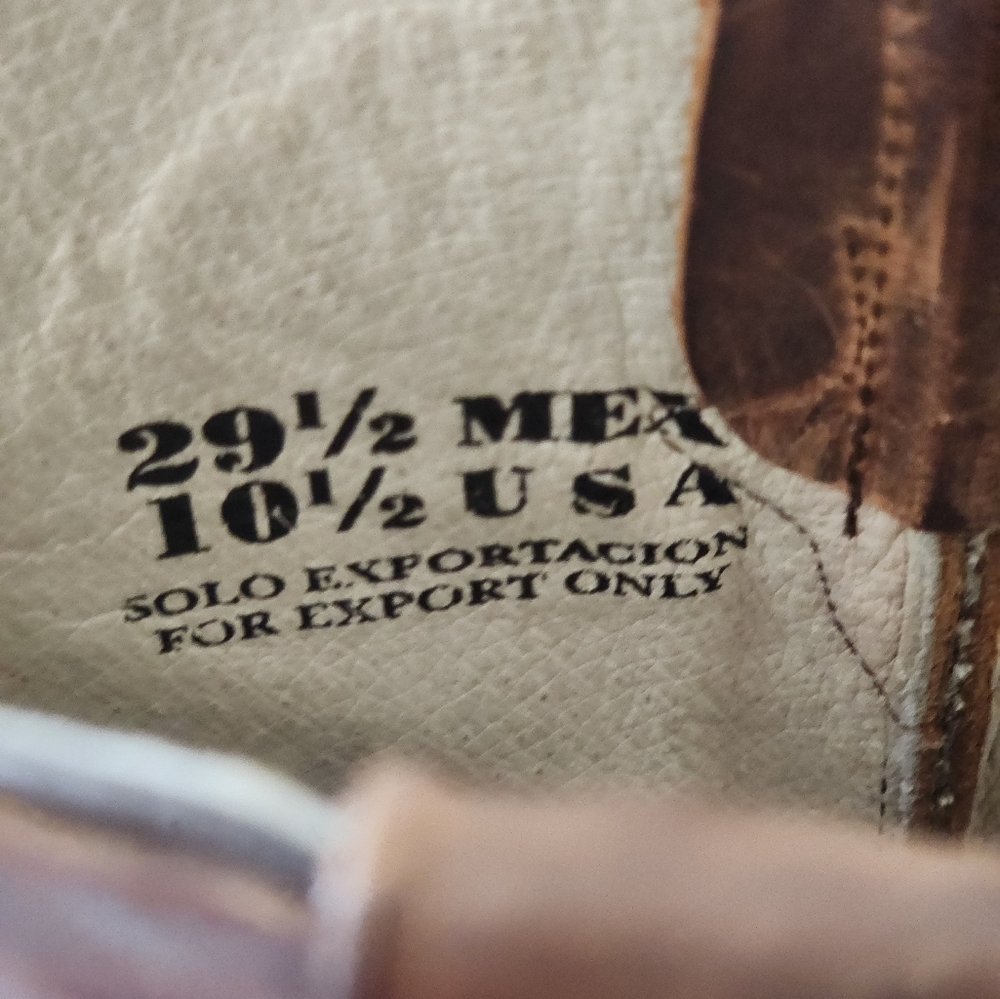 PISTELEROS Brown and Gold Western HANDMADE Cowboy Boots - Picture 6 of 7